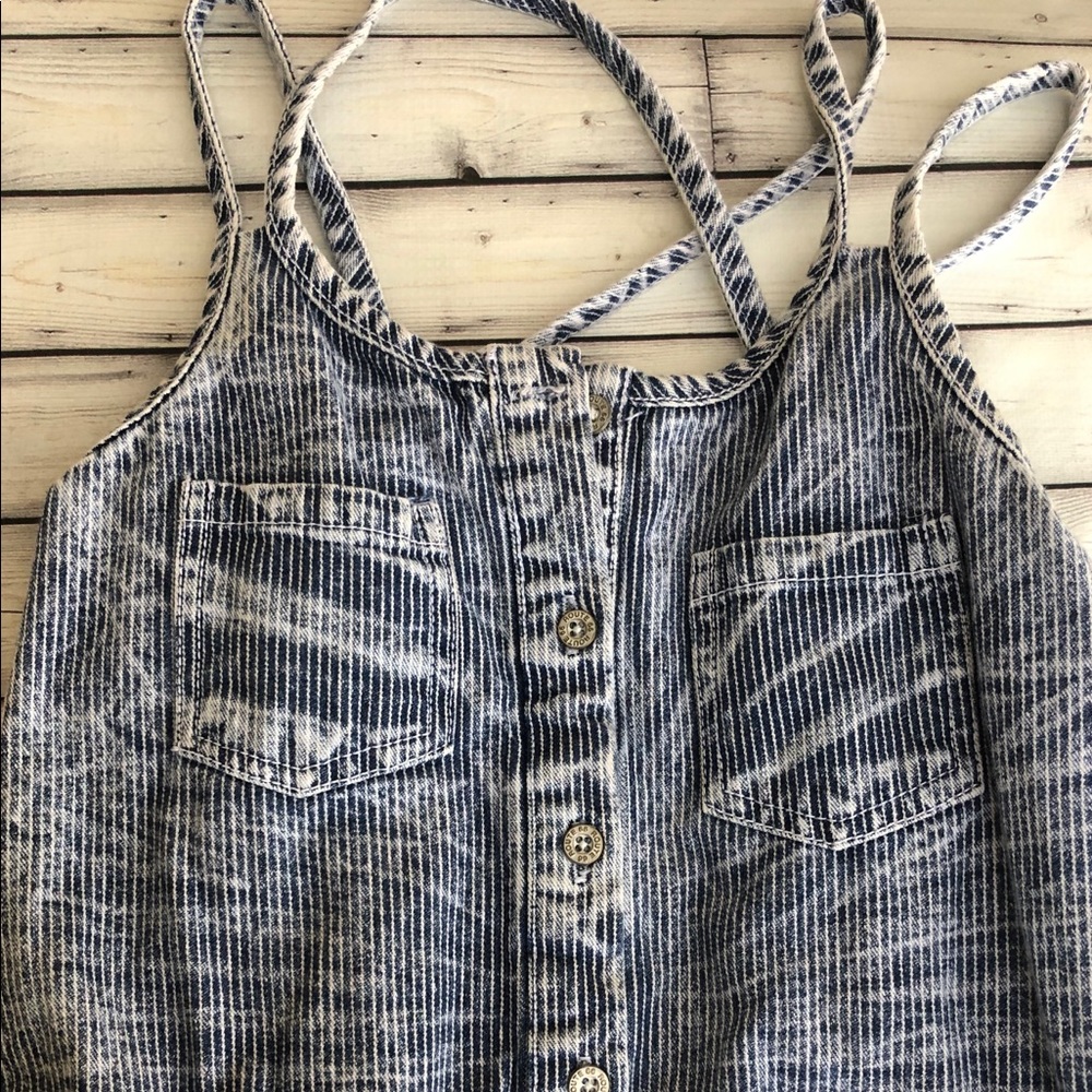 Denim Kid’s Romper- Route 66